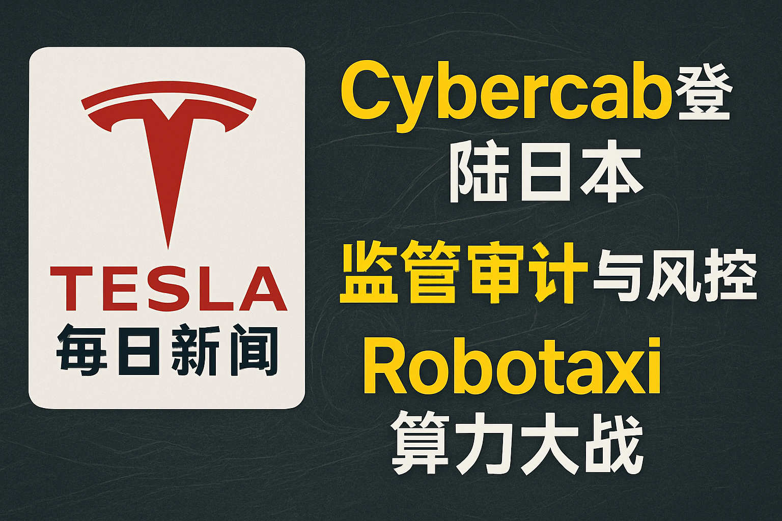 Cybercab监管博弈与产能革命 - 特斯拉新闻 - 2026-09-12